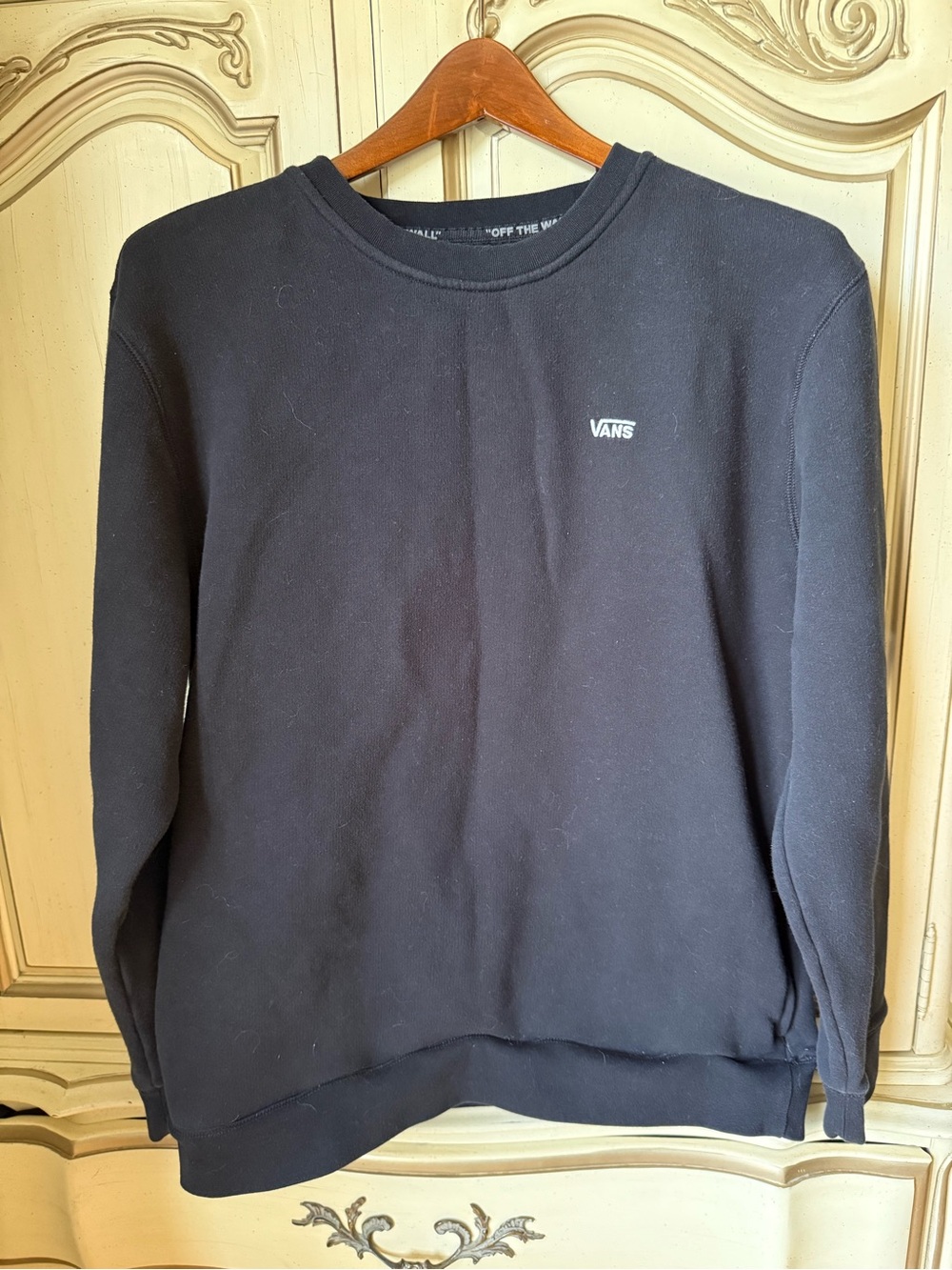 Vans Men's Black Crewneck Sweatshirt